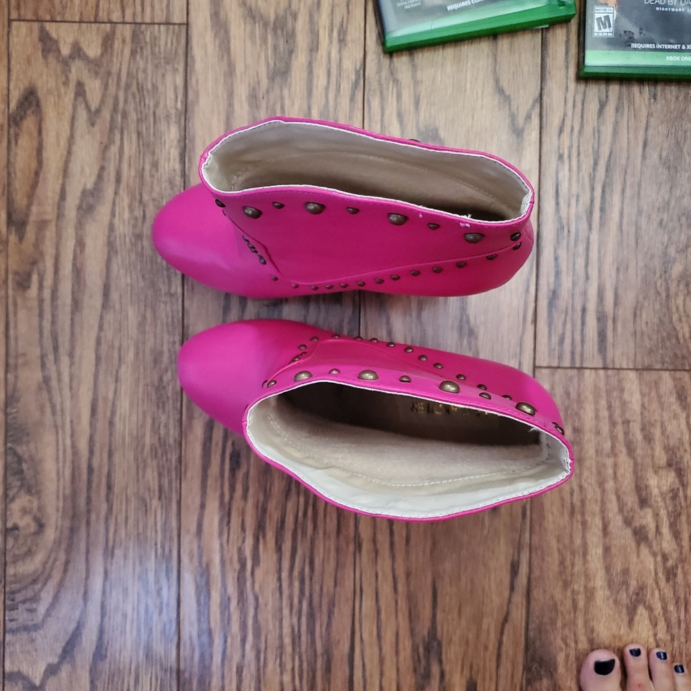 Pink pump heels shoes 3 5 inches size 7.5